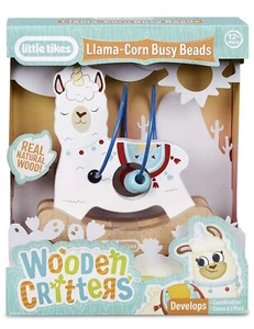 New Little Tikes Llama Busy Beads Wooden Critters Developmental Toy Baby Toddler - Picture 1 of 5