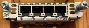 Cisco VIC2-4FXO 4-port FXO Voice/Fax Interface Card - Picture 1 of 1