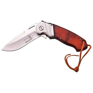 Elk Ridge Spring Assisted knife 8.25" Overall Liner Lock Wood Handle ER-A003SW - Picture 1 of 4