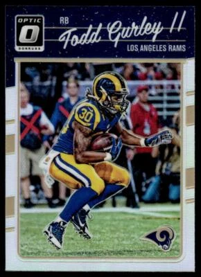2016 Donruss Optic 53 Todd Gurley II Los Angeles Rams Football Card - Image 1 of 2