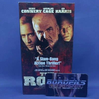The Rock VHS Previously Viewed Action Movie Nicolas Cage - Imagem 1 de 4