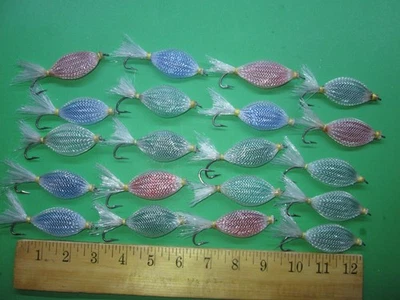 Lote 180 - 20 señuelos de pesca caña mosca moscas grandes Foto 1 de 3