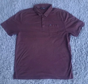 Travis Mathew Golf Poloshirt Herren 2XL rot weinrot Kurzarm Tasche Logo Xxl - Bild 1 von 11