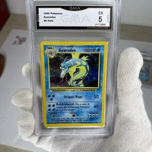 Juego de cartas coleccionables Pokémon Gyarados #6 1999 Halo GMA grado EX 5 - Imagen 1 de 2