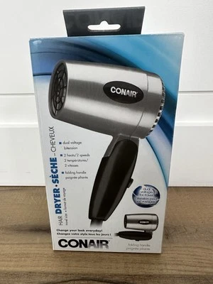 Secador de Pelo de Viaje Conair con Doble Voltaje, 2 Calores/2 Velocidades y Mango Plegable Foto 1 de 4