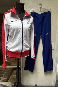 GREAT BRITAIN PRESENTATION ATHLETICS JACKET Track Pants Set NIKE OLYMPIC SZ M - Picture 1 of 15