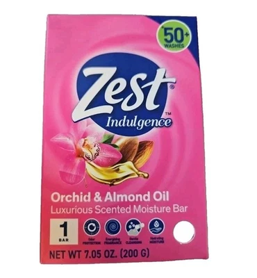 НОВЫЙ! ZEST (7,05 унц.) 200 г батончик ● МАСЛО ОРХИДЕИ И МИНДАЛЯ ● роскошный увлажняющий батончик 🫧. - Изображение 1 из 4