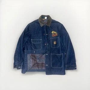Vintage Big Ben Denim Chore Jacket Men’s 44 Regular Blanket Lined - Picture 1 of 1
