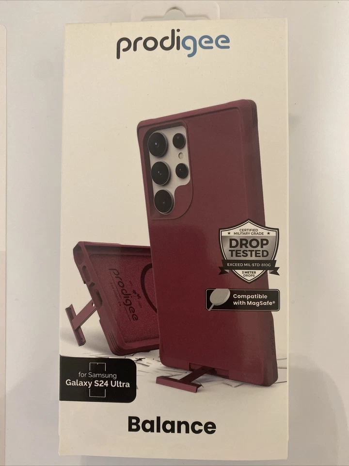 Prodigee Balance Case for Samsung Galaxy S24 Ultra Burgundy Red - Image 1 of 1