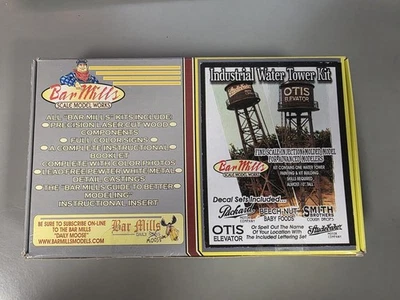 Molinos de Bar 0132 HO 10" Alto Industrial Torre de Agua Corte Láser Madera Modelo Kit Foto 1 de 2