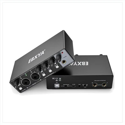 USB Soundkarte 24-Bit 192 kHz XLR MIC Line Mac PC Streaming - Bild 1 von 4