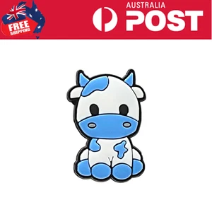 Blue Cow Animal Cute For Crocs & Jibbitz Charms - Picture 1 of 2