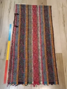 PAISLEY 100% CACHEMIR PASHMINA ABRIGO TEJIDO A MANO CHAL KANI JAMAVAR BUFANDA SUAVE - Imagen 1 de 24