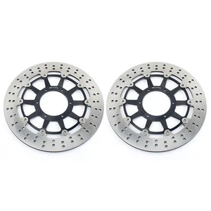 Pair Round Front Brake Discs Rotors For Honda CBR 900 RR 929RR 954RR 2000-2003 - Picture 1 of 8