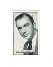 Turf Cigarette Card Personality Series Film Stars 1933 No. 37 - Lee Tracy
