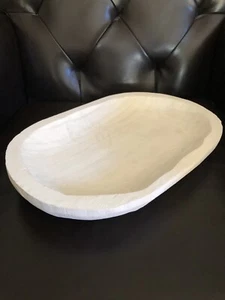 Keilani Wood Oval Decorative Bowl (BRAND-NEW) - Picture 1 of 8
