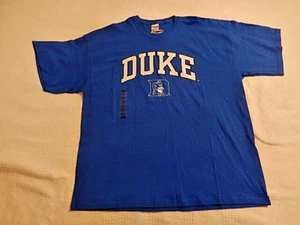 NWT NOS Gildan Steve & Barry's Duke Blue Devils Men's Short Sleeve T-Shirt 2XL - Picture 1 of 10