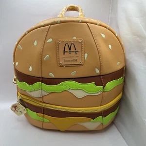 McDonald’s Loungefly Big Mac Burger Mini Backpack Brand NEW! - Picture 1 of 11