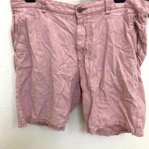 Tommy Bahama Leinen Shorts Herren 40 lachs rosa Nadelstreifen - Bild 1 von 13
