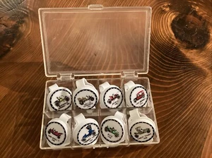 Plastic Bottle Caps Set of 8 Vintage Classic Car Made in USA Replicap - Picture 1 of 5