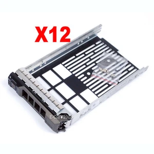 Lot of 12,  3.5" SAS HDD Hard Drive Caddy Tray For Dell PowerVault MD1200 New - Afbeelding 1 van 9