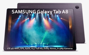 SAMSUNG Galaxy Tab A8 X205 LTE SIM GPS 64GB Full Set Tablet TOP ZUSTAND & MwSt - Bild 1 von 1