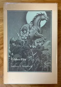 Gilden-Fire by Stephen Donaldson - vintage 1981 trade HC/DJ, 1st Ed, Fabian art - Foto 1 di 10