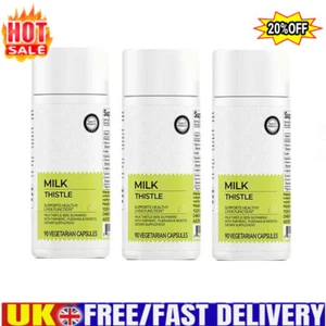 1-3X Milk Thistle 300mg 90 Capsules - Supports HealthyLiver Function N EW L U2O8 - Picture 1 of 18