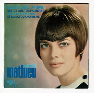 Mireille Mathieu Vinyl 45 RPM EP 7 " Peachy Que J'Aime -come On Dans Ma -barclay - Picture 1 of 3
