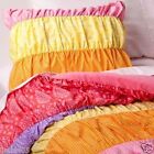 Circo 7 Pc Full Bed Set Banded Pink Purple Orange Yellow Comforter Shams Sheets 