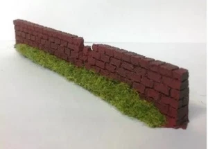 Javis Dark Red Brick damaged Garden Walling Resin 00 Gauge Model Railway Layout - Picture 1 of 1