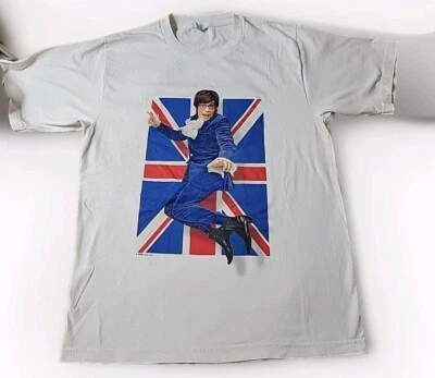 Vintage Austin Powers Union Jack British Cinema Film Tee Shirt 1998 Retro Rare L - Image 1 of 4