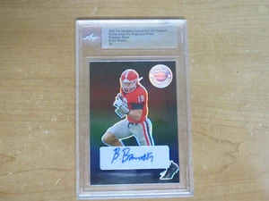 Brock Bowers 2023 Pro Set Metal Football Platinum Autographed Pre-Production 1/1 - Picture 1 of 3