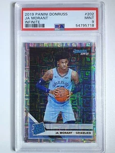 2019 Donruss Ja Morant Rated Rookie #202 INFINITE Prizm - PSA 9 - Picture 1 of 2