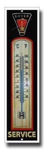 ROVER SERVICE METAL AND WOOD THERMOMETER.OFFICIALLY LICENSED ROVER PRODUCT. - Picture 1 of 2