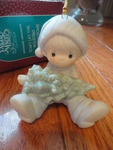 Precious Moments Ornament Dont Let the Holidays Get You Down 1990 521590 MIB - Imagen 1 de 7
