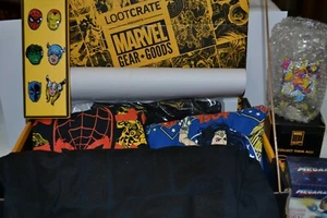 MARVEL 80th Anniversary Spider Man Wonder Woman Ltd Ed Loot Crate Exclusive XL - Picture 1 of 5