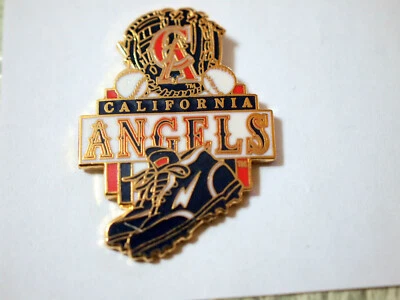 California Angels Pin Baseball Player Rare Peter David Vintage  Lapel Pin - Image 1 of 3