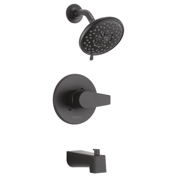 Kit de molduras de ducha para bañera Peerless Xander negro mate certificado reacondicionado Foto 1 de 1