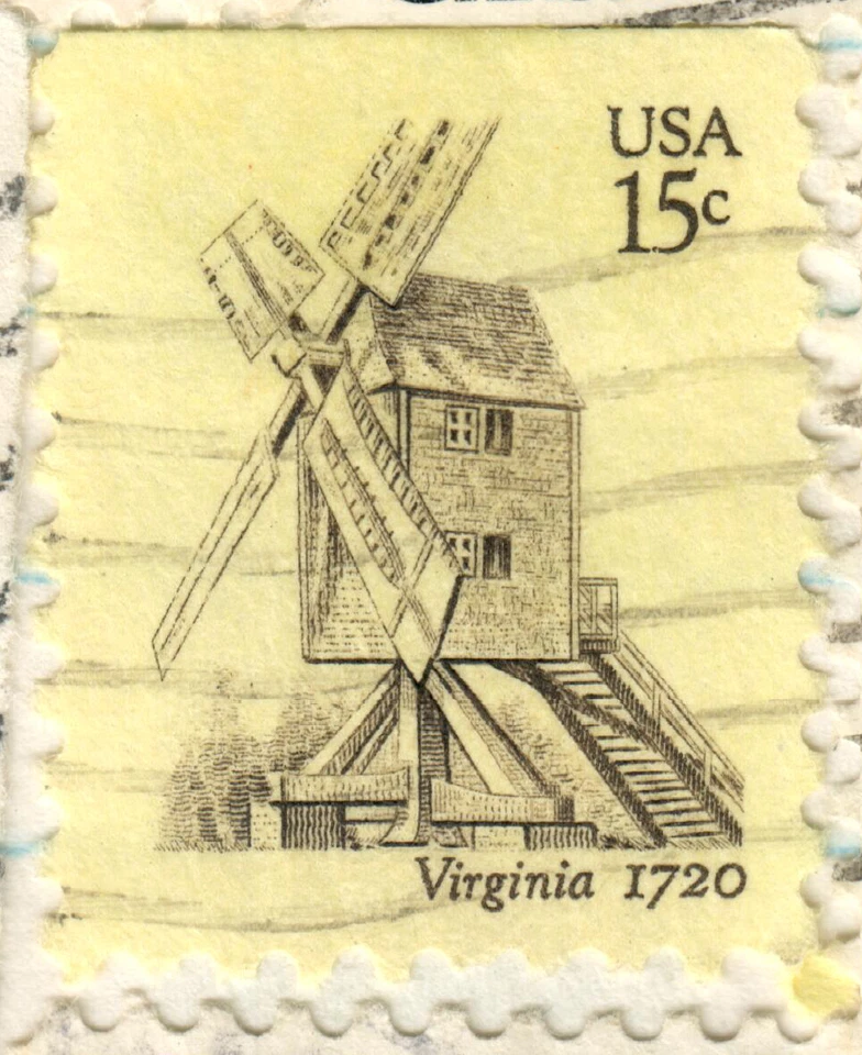 USA - 1980 Windmills - Yellow paper - Image 1 of 1