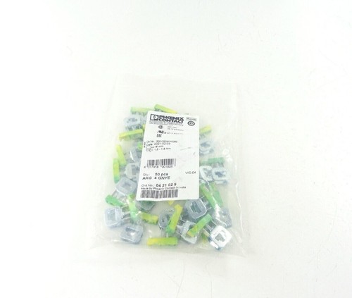 50pcs Phoenix Contact AKG 4 GNYE 0421029 Connecting terminal | eBay