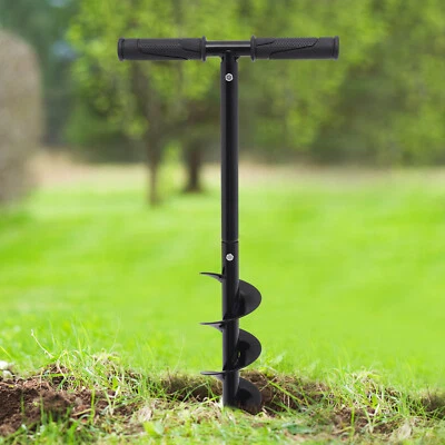 Hand Post Hole Digger T-shaped Earth Garden Auger Drill with Non-Slip Handle - Image 1 of 4
