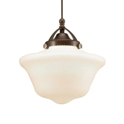 WAC Lighting Sheffield 5.69" Wide LED Pendant QP-LED493-WT/BN - Image 1 of 4