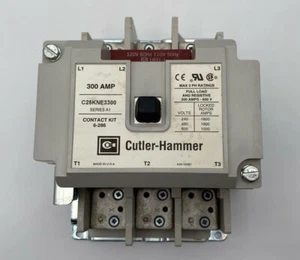 Cutler Hammer C25KNE3300 Contactor 300 A 3 Pole 110/120 Volt Coil 600V SER A1 - Picture 1 of 6