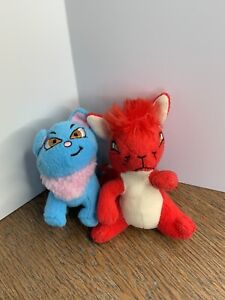 McDonalds Happy Meal Toy Neopets  Kyrii Red 2005 Blue Wocky 2004 Plush Lot Of 2