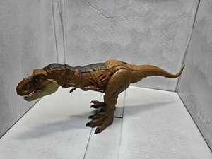 Mattel Jurassic World Extreme Damage Tyrannosaurus Rex Toy Multicolor Press - Picture 1 of 9