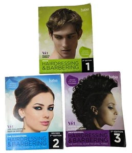 Lot of 3 x Hairdressing and Barbering : The Official Guide. Books 1, 2, 3. - Picture 1 of 14