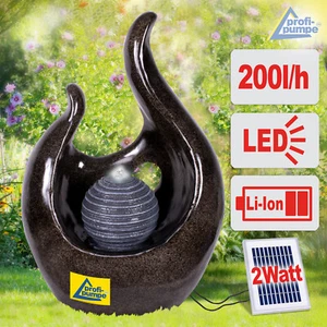 SOLAR GARTENBRUNNEN SPRINGBRUNNEN ZIER BRUNNEN GARTEN SOLAR WASSERSPIEL TEICH - Bild 1 von 7