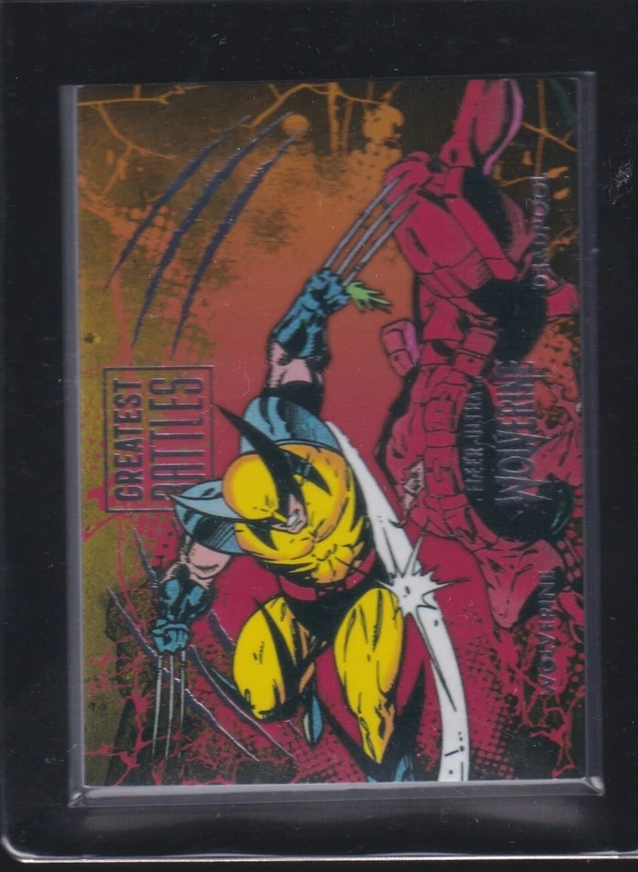 2022 UPPER DECK MARVEL FLEER ULTRA #GB-12 WOLVERINE VS DEADPOOL GREATEST BATTLES - Image 1 of 1