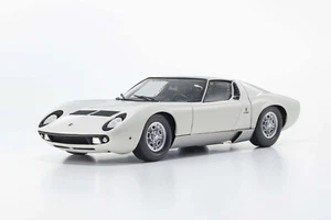 Kyosho Lamborghini Miura P 400 White/Silver 1/18. 08314W - Picture 1 of 15